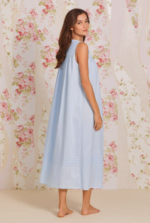 Printed Cotton Ladies Pink Sleeveless Long Nightgown at best price in Mumbai